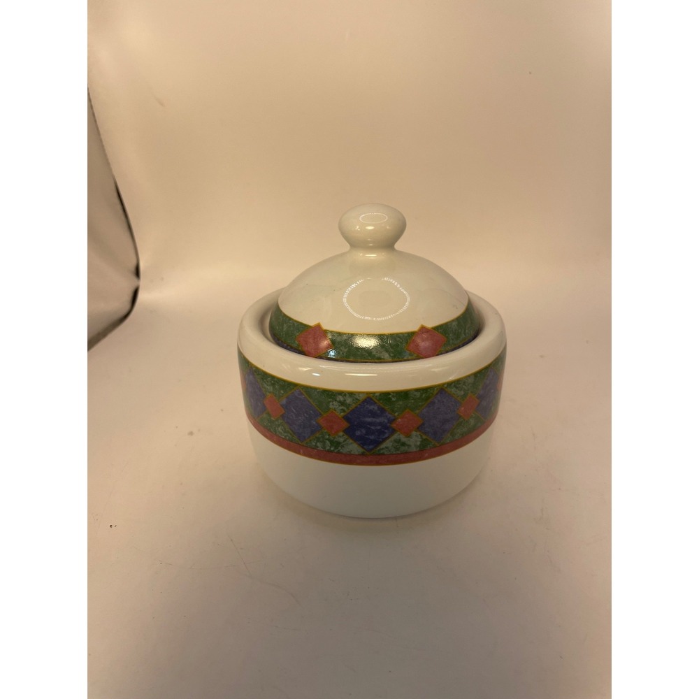 PFALTZGRAFF‎ Stoneware AMALFI MEDITERRANEAN - SUGAR BOWL WITH LID